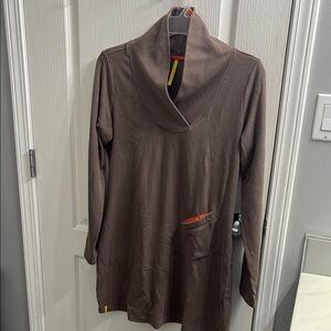Lole Brown Cowl Neck Sweater